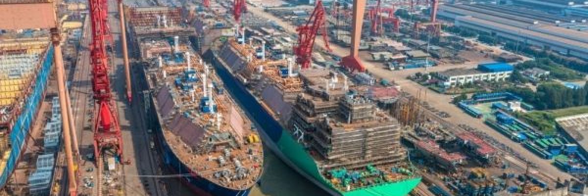 الصين-تبدا-في-بناء-اكبر-سفينتين-كهربائيتين-لتقليل-انبعاثات-الكربون