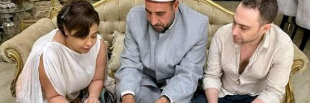 الفنانة-المصرية-شيرين-تعقد-قرانها-على-حسام-حبيب-مجددًا