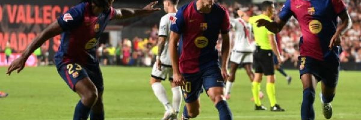 برشلونة-يفوز-على-رايو-فايكانو-ويتصدر-الدوري-الاسباني