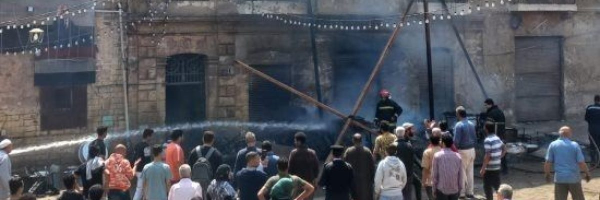 حريق-في-مائدة-افطار-يمتد-لمسجد-ابو-العلا-التاريخي-بمصر