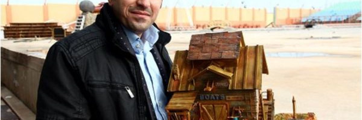 شاب-عراقي-مهاجر-يجسّد-تفاصيل-المدن-في-_مصغرات_-فنية