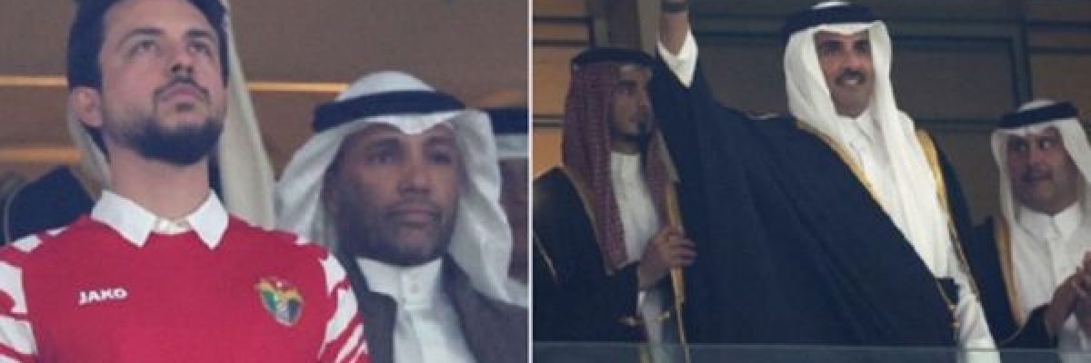 عناق-امير-قطر-لولي-العهد-الاردني-خلال-المباراة-النهائية-لكاس-اسيا-يثير-تفاعلا