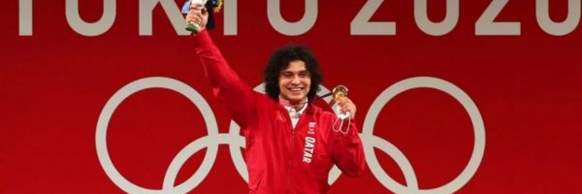 قطر-تفوز-باول-ذهبية-اولمبية-في-تاريخها